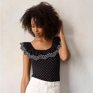 NEW LC Lauren Conrad Ruffled Bodysuit. XXL